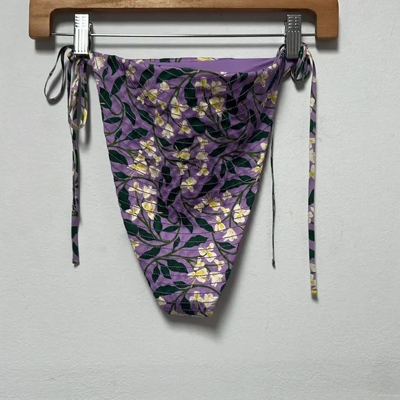 AGUA BY AGUA BENDITA IPANEMA DOS GARDENIA FLORAL BIKINI BOTTOM NWT SIZE M - Picture 5 of 10
